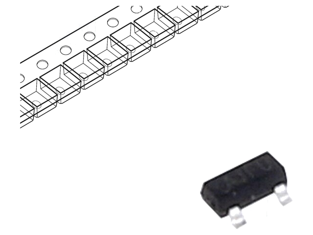 Diode: TVS netwerk; 40V; 7A; 250W; tweerichtings-,dubbel; SOT23 Diode: TVS netwerk; 40V; 7A; 250W; tweerichtings-,dubbel; SOT23